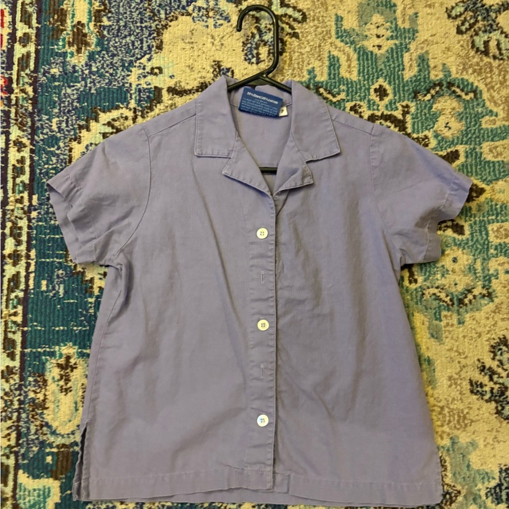 Big Bud Press Pantry Button Up in lilac, petit